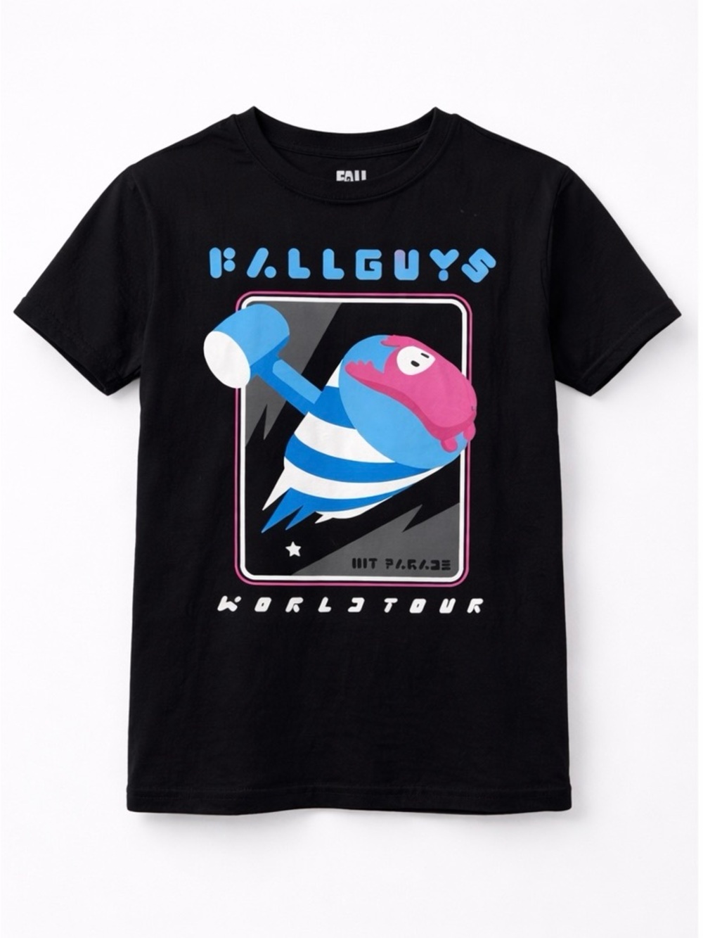 Fall Guys World Tour Graphic T-Shirt Black Size Medium Brand New With Tags
